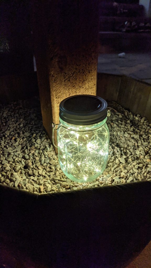 Solar Fairy lights in a jar